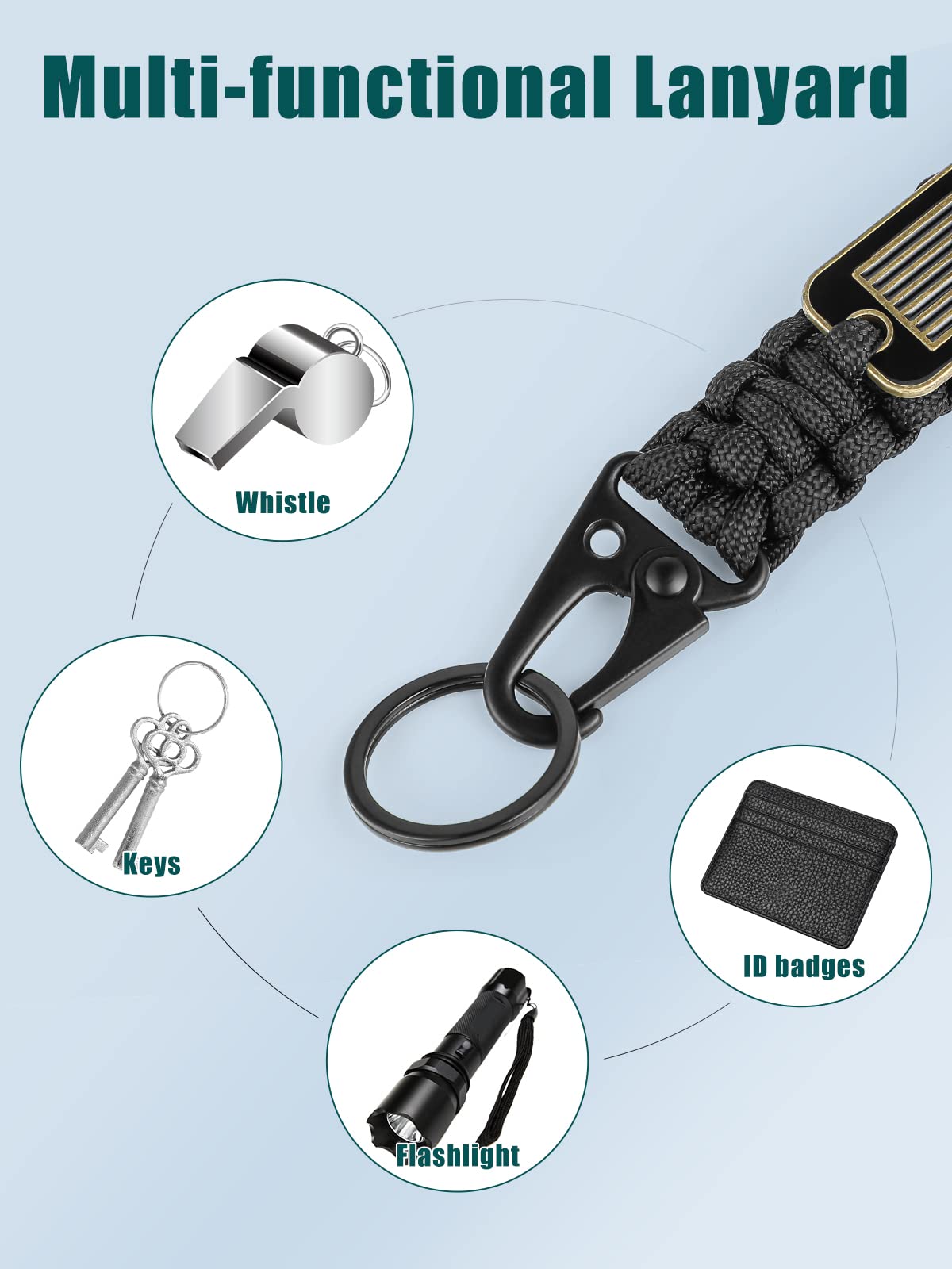 ParaDance Heavy Duty Paracord Lanyard for Keys/Id Badges with Cool USA  Flag, Paracord Key Lanyard for Men/Women, Braided Tactical Keychain Lanyard  for Phone/Whistle/Camera/Wallet, and More - Coupon Codes, Promo Codes,  Daily Deals