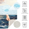 thumbnail image 3 of Yayeee Bath Rug for Bathroom Floor Non Slip Rectangle Fluffy Soft Absorbent Mat, 16"x24", Rolling Waves, 3 of 7