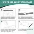 thumbnail image 6 of 10 Pack Jumbo Vacuum Storage Bags, Vacuum Sealed Compression Bags with Double-Zip Seal, Space Saver Storage Bags for Clothes, Pillows, Comforters, Blankets, Bedding (28 x 40 Inch), 6 of 8