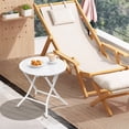 thumbnail image 6 of Ktaxon 18in Outdoor Metal Folding Side Table, Round End Table, Small Coffee Side Table for Porch Yard, Balcony, Garden, White, 6 of 8