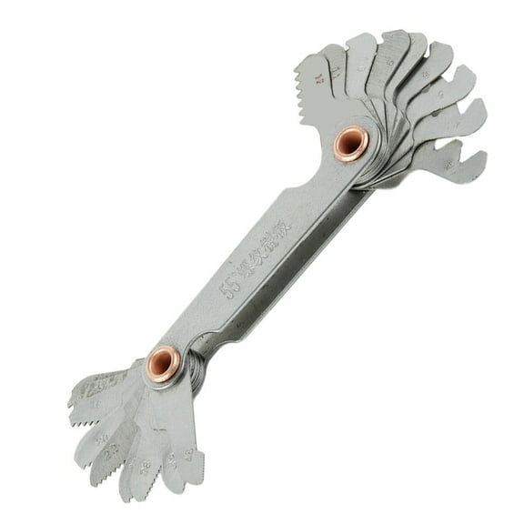 55/60 Degree Metric Inch Thread Plug Gauge Pitch Gauge Measuring Lathe Tool 55 ° English