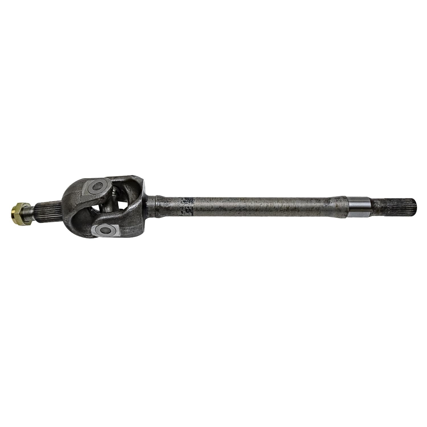 Detroit Axle - Front Left U-Joint Axle Drive Shaft for 2007-2018 Jeep Wrangler 2018 Wrangler JK 2008 2009 2010 2011 2012 2013 2014 2015 2016 2017 Driver Side U-Joint Axle Shaft Assembly Replacement