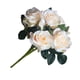 thumbnail image 4 of Ramo de rosas artificiales de 13 cabezas, simulación, decoración floral, oficina en casa, borde enrollado, flor falsa, champán seitruly HA8260-02B, 4 of 6