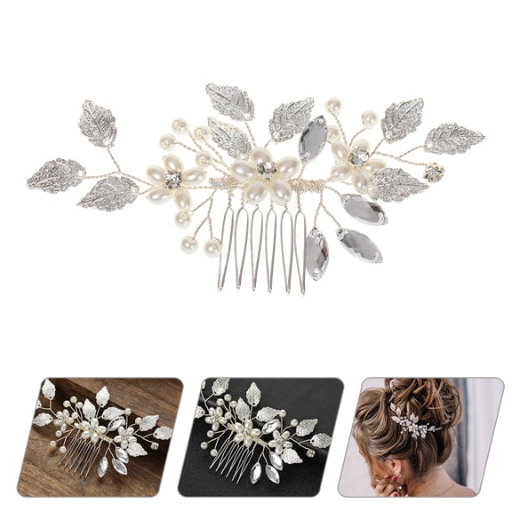 STRANDCHIC Bridal Hair Comb with Rhinestones for Women, Elegant Wedding Hair Accessory, 1 Pack