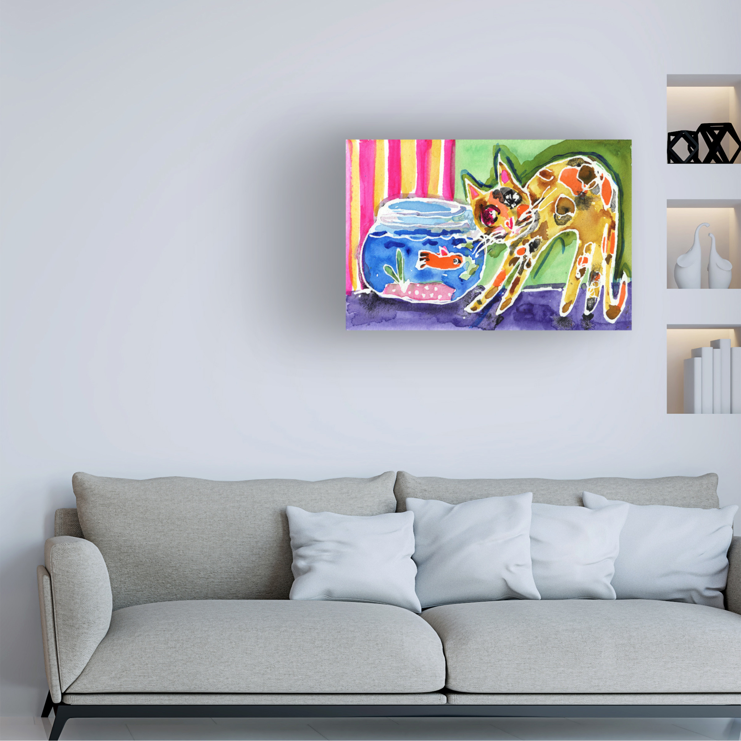 Trademark Fine Art 'Are You Sure You Cant Come Out To Play' Canvas Art by Wyanne