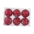 thumbnail image 1 of 6 adornos navideños de bolas para árbol de Navidad, adornos colgantes de 8 cm para lentejuelas rojas, 1 of 9