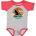 thumbnail image 3 of Inktastic Octopus Vintage Sunset Boys or Girls Baby Bodysuit, 3 of 5