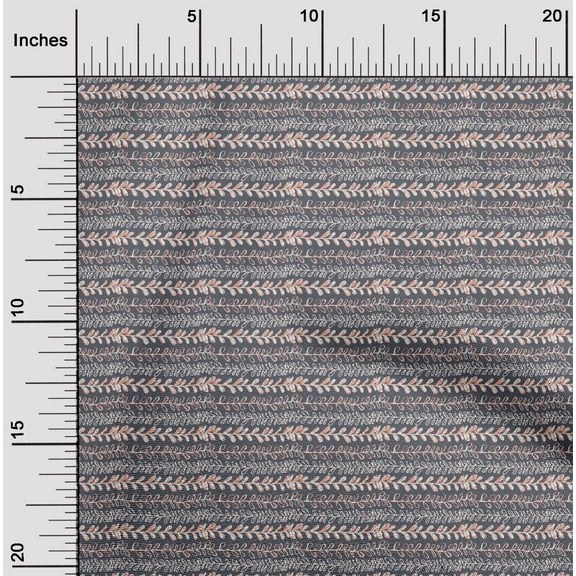 oneOone Viscose Jersey Gray Fabric Leaves Block Sewing Fabric By The Yard Printed Diy Clothing Sewing Supplies 60 Inch Wide