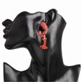 thumbnail image 5 of Rhinestone Lobster Dangle Earrings for Women - Creative and Unique Design, 5 of 5
