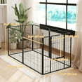 thumbnail image 3 of PawHut Heavy Duty Dog Playpen with Door for Medium Dogs, 6 Panels, 31.5"H, 3 of 10