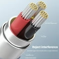thumbnail image 3 of Cable auxiliar trenzado de nailon Henrety de 3,5 mm (3,3 pies + 6,5 pies), 3 of 5