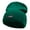 Dark Green, variant on USA Rocket Embroidered 8 Inch Knitted Short Beanie - Red OSFM