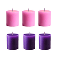 thumbnail image 1 of VELAS DECORATIVAS de Parafina y Cera de Abeja Sin Fragancia - 6 piezas, 1 of 4