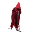 thumbnail image 2 of Capa con capucha para Halloween, disfraz de de terror, unisex, para hombres, mujeres y adultos. Rojo, 2 of 10