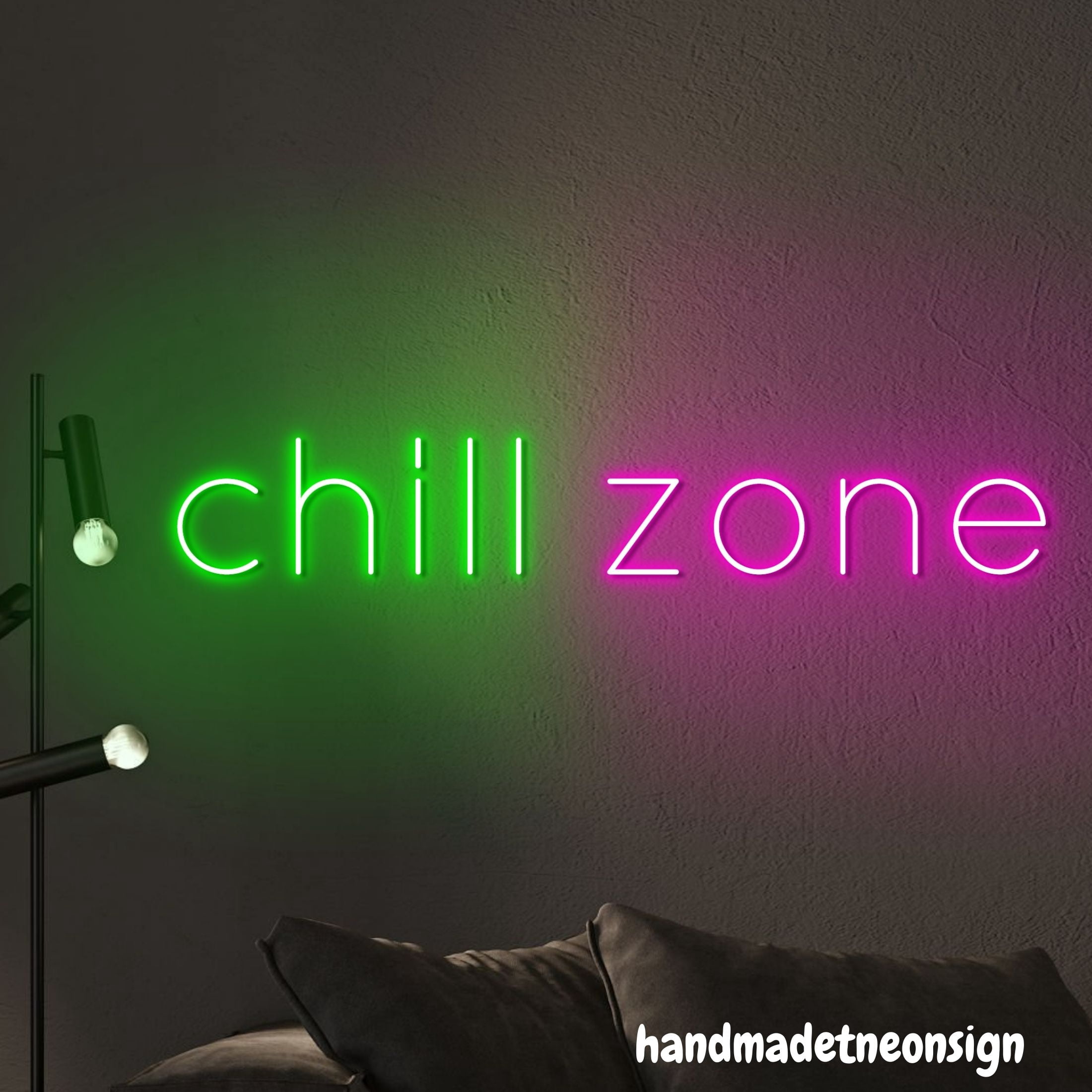 Handmadetneonsign Chill Zone Neon Sign, Chill Zone Led Light, Quote Wall Art Decor, Party Wall Decor 53666
