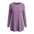 thumbnail image 5 of ZGRBOU Long Sleeve Tunic Tops for Women Crewneck Ribbed Knit Sweater Fall Casual Loose Fit Pullover Shirts with Pockets, 5 of 5