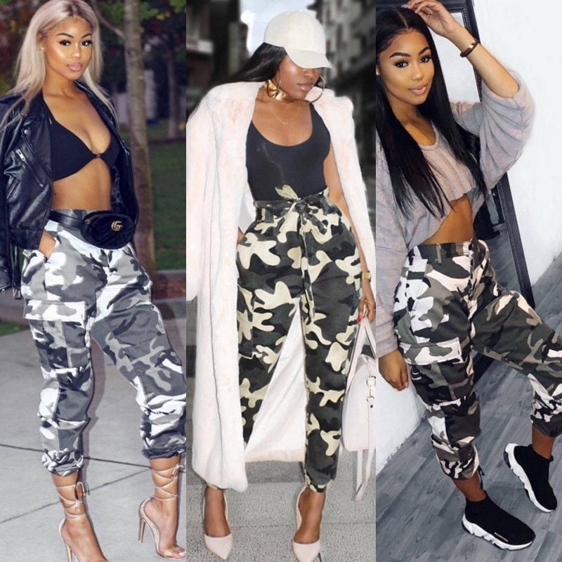 baggy camo cargo pants womens