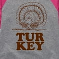 thumbnail image 3 of Peanuts - Woodstock Turkey - Toddler And Youth Girls Raglan Graphic T-Shirt, 3 of 5