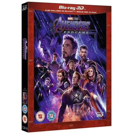 Avengers Endgame 2019 3D Blu Ray Region Free