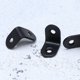 thumbnail image 4 of 20 soportes de esquina para estantes de acero inoxidable grueso en forma de L, soporte de ángulo para estantes, soporte para colgar en la pared, color negro, 4 of 5