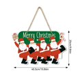 thumbnail image 1 of Colgador de puerta de Navidad para fiesta de año nuevo, adornos colgantes para árbol de Navidad, Papá Noel, muñeco de nieve, alce, decoración de Feliz Navidad, 2024, 1 of 4