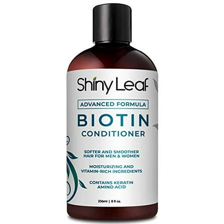 Biotin Conditioner for Hair Loss Treatment for Men and Women, Natural Hair Thickening with Advanced Formula to Reduce Shedding, Adds Volume and Shine, Paraben Free, Sulfate Free, 8 oz. (236 ml)