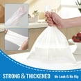 thumbnail image 4 of Small Trash Bags 4 Gallon, 100 Count Small Garbage Bag Bathroom White Mini Trash Bag Trash Can Liners Unscented Small Garbage Bags for Bathroom Can, 4 of 4