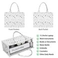 thumbnail image 2 of Large Capacity Tote Bag,White Black Cat Planet Star Moon Pattern Handbag Fashion Luxury Tote Bag,15.7"x13"x 5.1" Inches,Laptop Compatible, 2 of 5