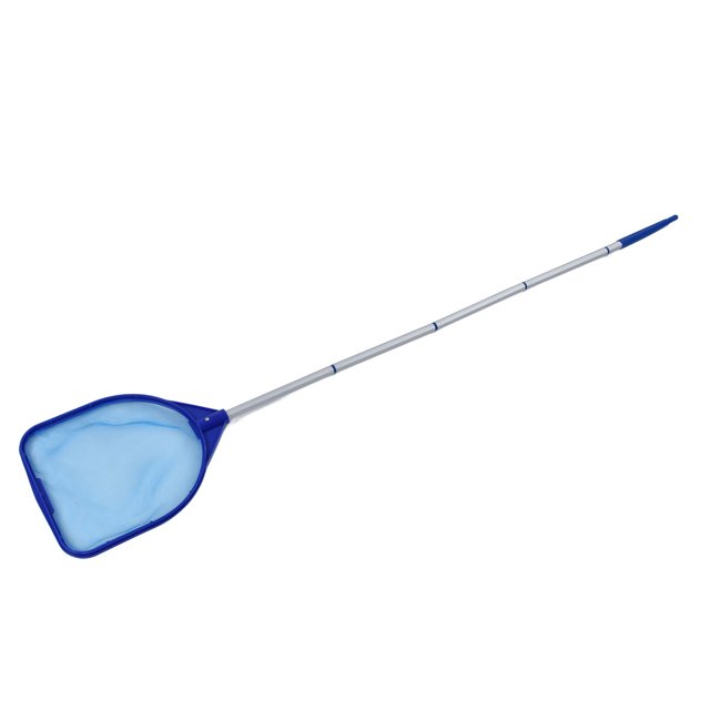 Pond Skimmer, Quick Clean Nylon Net Heavy Duty Plastic Pool Skimmer Detachable Pool Pole for Pond for Fountains