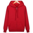 thumbnail image 5 of HAYIMI Men Zip Hoodie Classic Casual Lined Sweatshirt With Full Zip Front Versatile Everyday Wear Breathable Comfort Solid Color Long Sleeve Oversized Birthday Tops Daily Wear, 5 of 5