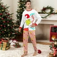thumbnail image 2 of Christmas Pajamas for Family Parent-child Warm Christmas Set Printed Home Wear Pajamas Two-piece Mom Set Matching Christmas Pjs for Family (Men, M), 2 of 9