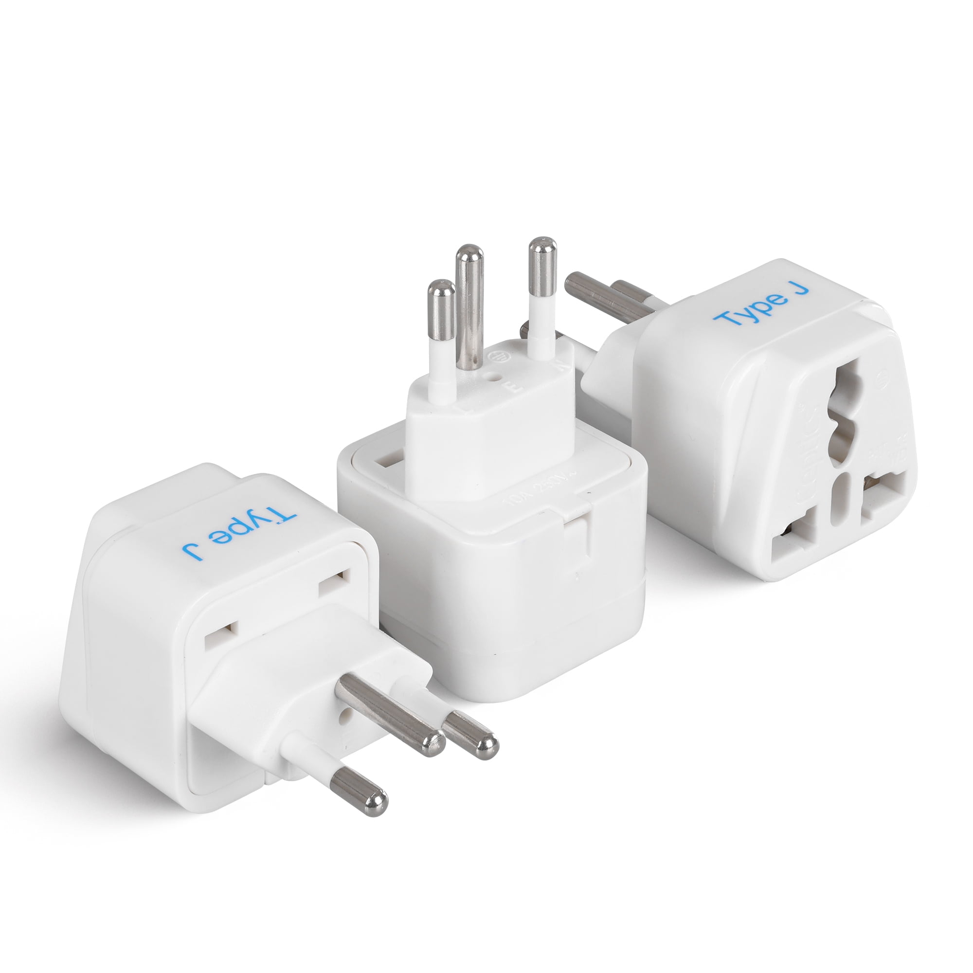 VCT Universal Switzerland Travel Plug Adapter with 2-outlets (Type