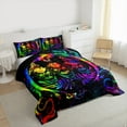 thumbnail image 3 of Castle Fairy 2-Piece Twin Size Comforter Set, Skull and Starry Sky Gothic Print, 3 of 8