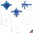 thumbnail image 4 of M1768HK BERIBBONED IN BLUE' 10 Assorted Hanukkah Notecards Feature Blue Ribbon Gifts with Envelopes by The Best Card Company, 4 of 6