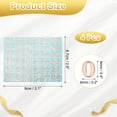 thumbnail image 2 of 4 Hojas de Calcomanías de Números 0.35" Calcomanías de Números Mini 3D Autoadhesivas de Aleación (Oro Rosa), 2 of 7