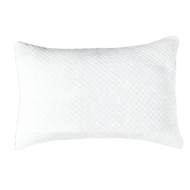 Weloille Shredded Memory Foam Pillow 1PC, Adjustable Loft Bed Pillow, Ergonomic Contour Design, Neck Pain Relief Breathable Supportive Pillow for Side Back Stomach Sleepers Bedroom