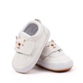 thumbnail image 5 of Cute Cartoon Rabbit Baby Slip On Sneakers for Boys Girls Breathable Leather Toddler Non Slip Walking Shoes White Size 4 Infant, 5 of 7
