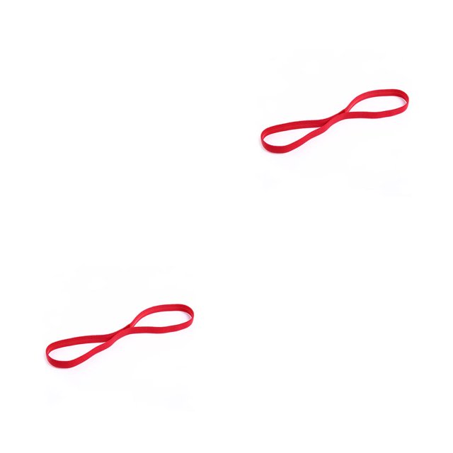 Diadema deportiva Qarigey Ajustable Estilo simple Elástico Multicolor Rojo 2Conjunto