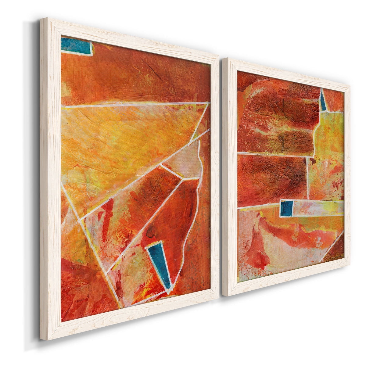 Primary Connection III - Premium Framed Canvas 2 Piece Set - Ready to Hang