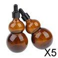thumbnail image 1 of Runquan 5-10pack 2 Pieces Empty Glass Essential Oil Liquid Aromatherapy Dropper Bottles 5 Pcs, 1 of 8