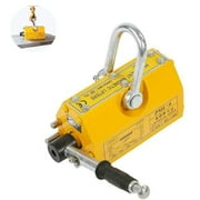 INTBUYING 1320lbs/600kgs Steel Magnetic Lifter Permanent Lift Magnet for Hoist Shop Crane Block Board