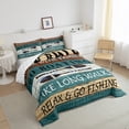 thumbnail image 3 of Feelyou Western Lake House Bedding Comforter Set, Rustic Boating Sport Lover Twin Comforter Sets, Teens Adult Men Reversible Bedding Set, Super Cozy Room Decor, 2-Piece, 3 of 8