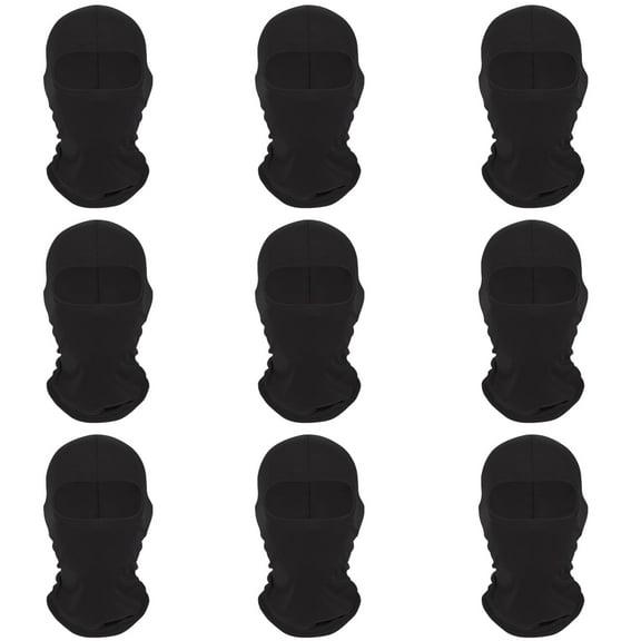 GIRACOA 9 Pcs Balaclava Ski Face Mask for Men Women, Full Face Mask Summer Face Cover UV Protection for Outdoor Motorcycle Cycling