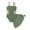 Army Green, variant on REDARER Girls Two Piece Swimsuit Adjustable Straps Out Bathing Suit Girls' Swimwear Round Neckline Solid Color Cut Out Swimsuit and Scarf,Girls Swimsuit,11-12 Years