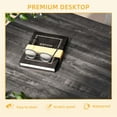 thumbnail image 4 of DWVO Square Coffee Table with Storage Farmhouse Living Room Table with Barn Door, Dark Grey, 4 of 6
