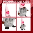 thumbnail image 3 of Valentine's Day Polyester Gnome Plush Décor, Scandinavian Gnome Doll for Home Table Indoor Party Supplies Decoration Sweet Valentines Gifts Easter Basket Stuffer Birthday Party Favor 14 inches, 3 of 7
