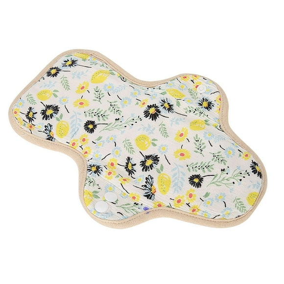 Menstrual Pad Panty Liner Washable Sanitary Napkin Feminine Washable Cloth Menstrual Pad Fanshaped Wing Reusable Sanitary Napkin Panty Liner