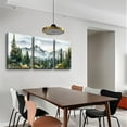 thumbnail image 3 of Hieng Wall Art For Living Room Canvas Wall Decor For Bedroom Office Decoration Fog Mountain Forest Posters Landscape Wall Painting Print Pictures Artworks Home Decor (only canvas), 3 of 6