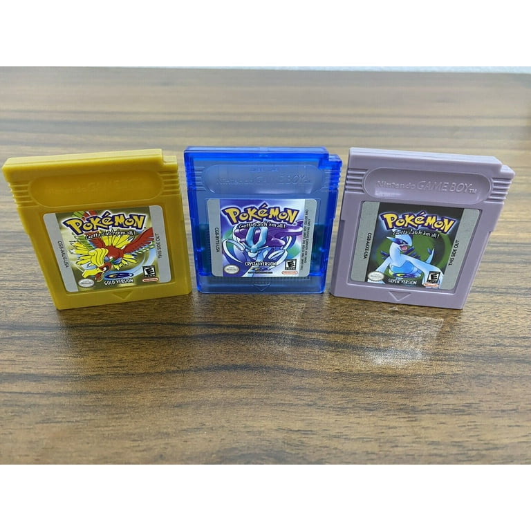 Nintendo Pokemon Gold Silver Crystal Gameboy GBC GBA