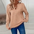 thumbnail image 2 of Spring Long Sleeve T Shirts 2026 Womens T Shirts Casual Solid Color Blouses V Neck Pullover Top Blouse My Order My Items, 2 of 7
